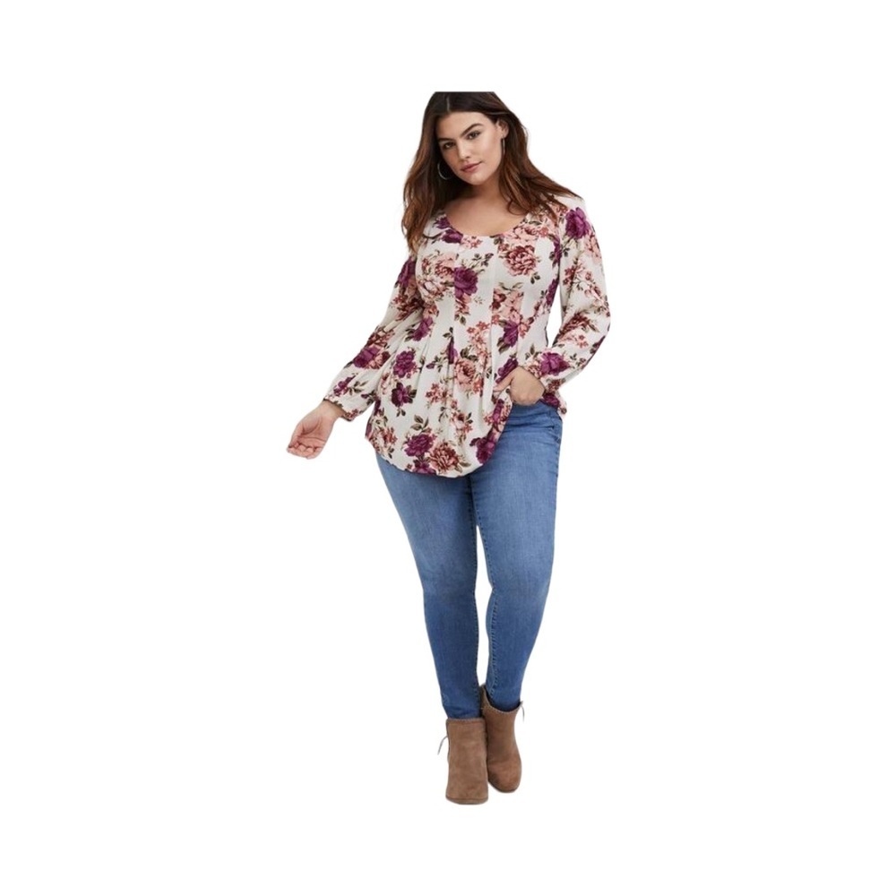 Torrid Fit and Flare Crinkle Gauze Top, Women’s 2XL​​